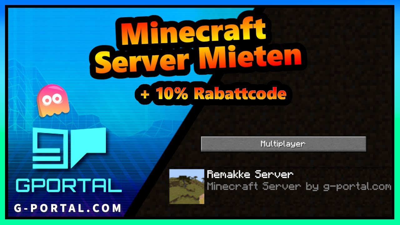 Minecraft Server Mieten + Einstellen + Welt &uuml;bertragen + Mods | GPortal Server + Rabattcode