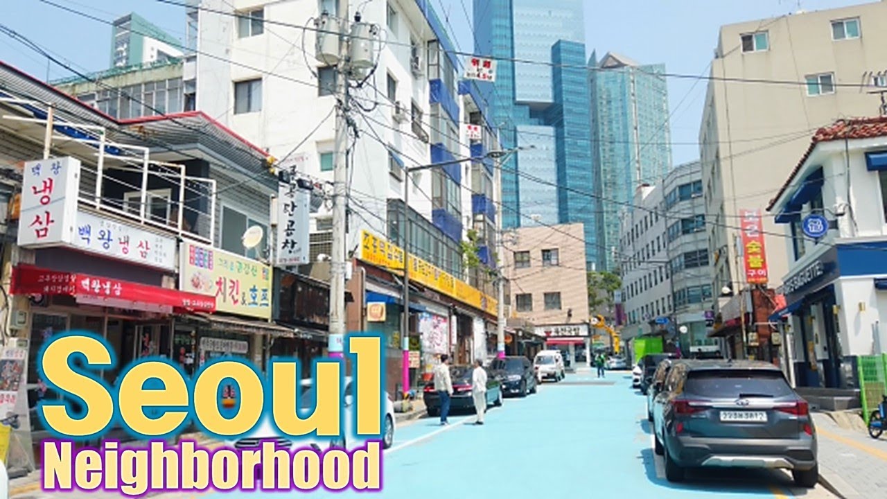 Seoul, Korea - Walking Tour of Neighborhood - 4K - Hapjeong-dong [Mapo-gu 3] 19(3)-10