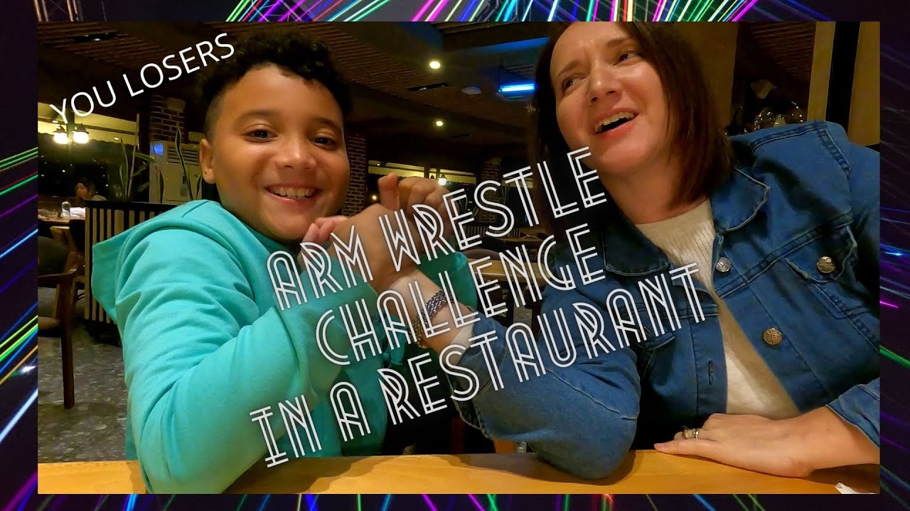 Is My Son Stronger Than Me? Arm Wrestling Battle At A Restaurant In Ortaca Mugla, Turkey!