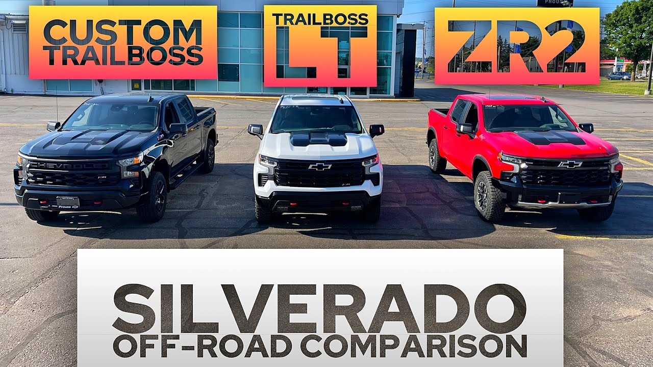 В ЧЁМ РАЗНИЦА? Silverado Custom TrailBoss против TrailBoss LT против ZR2