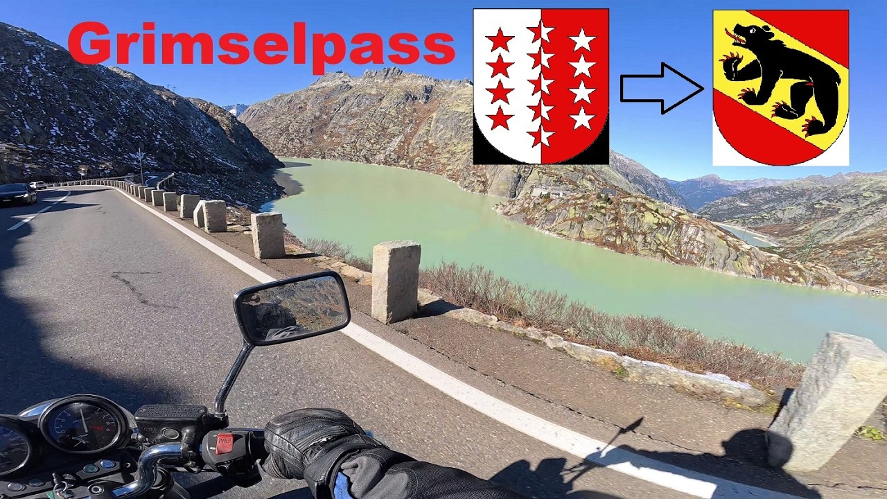POV Honda NTV650 - Grimselpass Ride - RAW Engine Sound