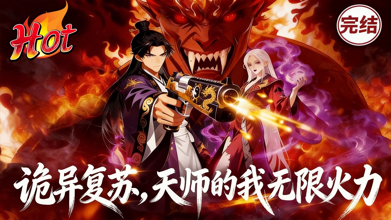 🎉新番上线！《诡异复苏，天师的我无限火力》第1-105集丨张凌尘穿越成为紫袍天师，开局面临被旱魃追杀，绑定“无限火力天师系统”，从此火力范围覆盖之内，一切妖魔鬼怪尽灭！#不知名的小作者 #玄幻