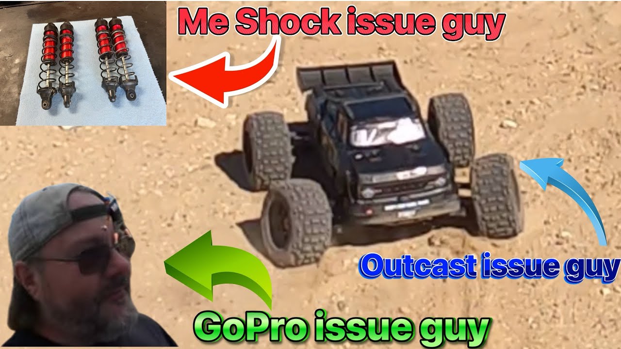 Arrma Outcast 8s shock tuning for the 3rd time M2C valving 60wt fluid all around