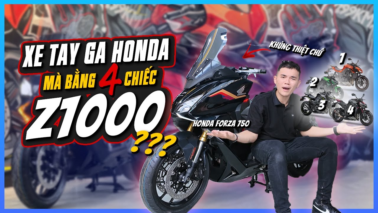 Chiếc tay ga này bằng 4 chiếc Z1000 cộng lại - Review Honda Forza 750 | Vuong Khang Motor