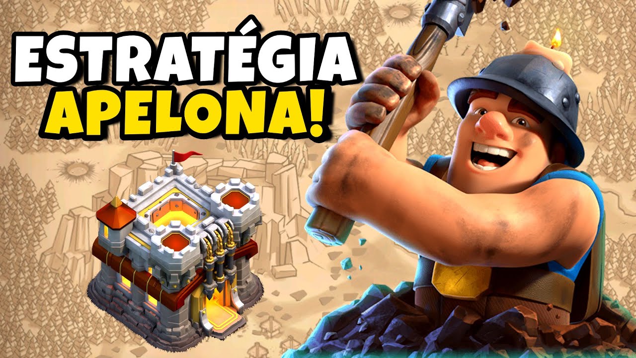 ATAQUE APELÃO DEMAIS COM PEKKA E MINEIRO NO CV11 | CLASH OF CLANS
