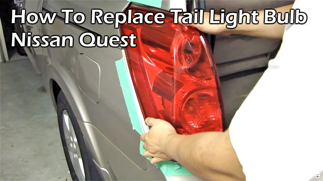 How to Replace Brake Light Bulb - Nissan Quest
