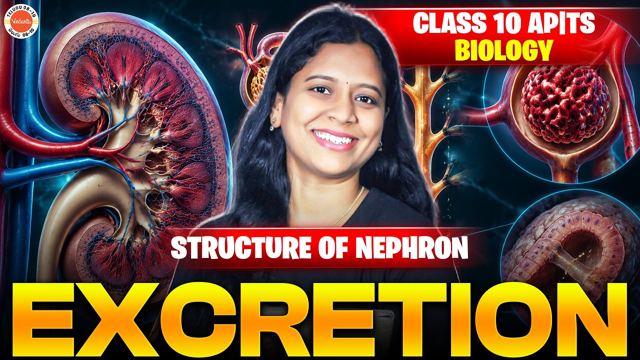 Class 10 AP & TS State Board Biology: Nephron & Excretion | Sunaina Mam