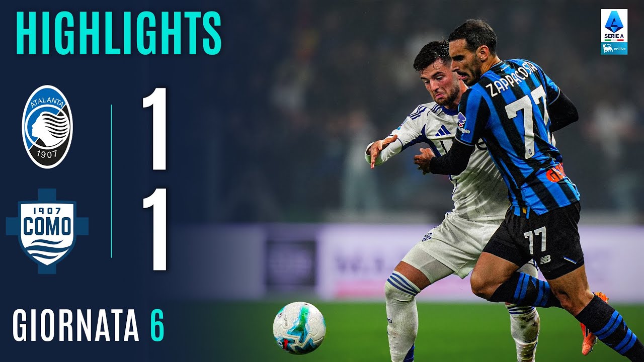 ATALANTA-COMO 1-1 | HIGHLIGHTS | 6&ordf; GIORNATA | SERIE A ENILIVE 2025/26