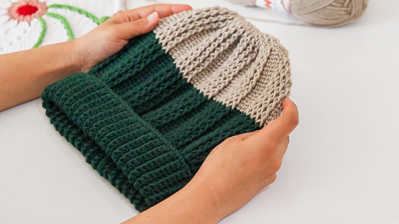 یه کلاه کشبافت اسپرت جذاب با قلاب ببافیم