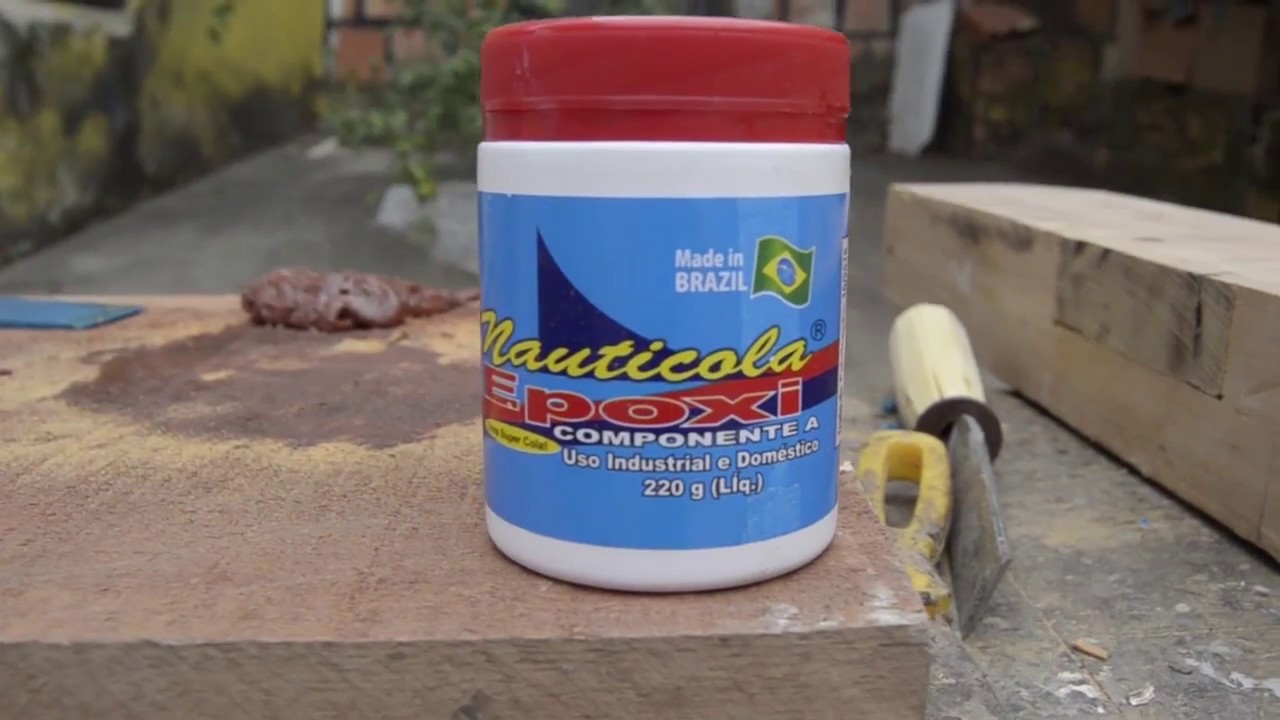 Dica do mestre - Como misturar os componentes da cola araldite com o p&oacute; de serra.