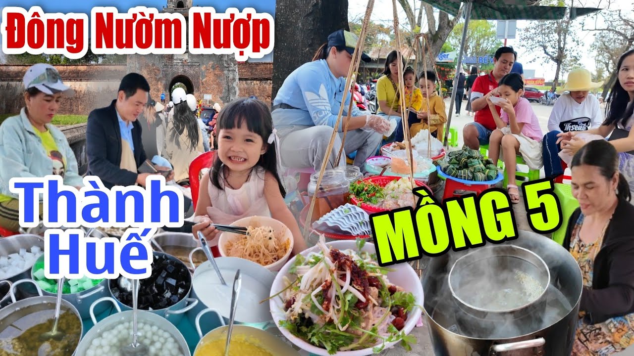 Mồng 5 Tết Huế - Du Khách Kéo Vào Kinh Thành Huế Đông Nườm Nượm Và Những Món Ngon Du Xuân Tết Ất Tỵ