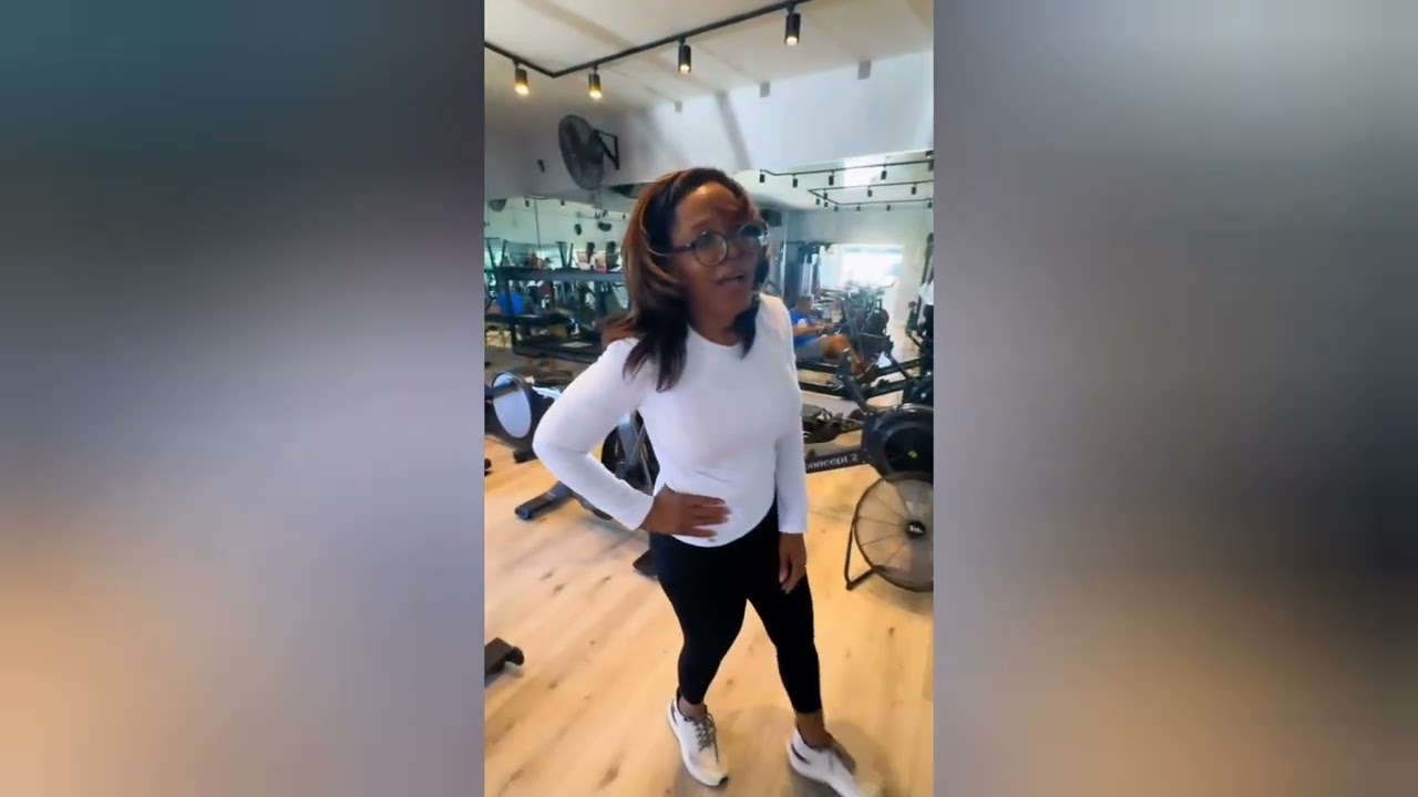 Oprah celebrates her birthday in the gym