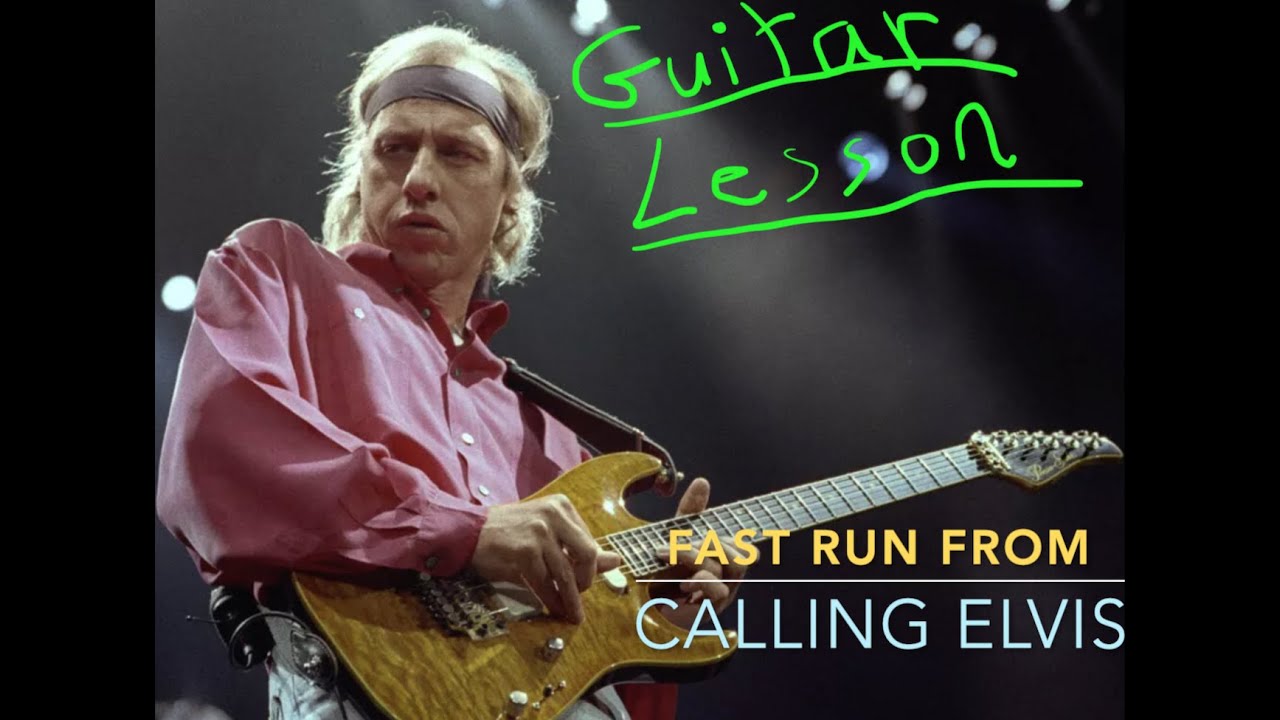 THAT FAST BIT From 'Calling Elvis'. Accurate GUITAR LESSON (Mark Knopfler/Dire Straits)