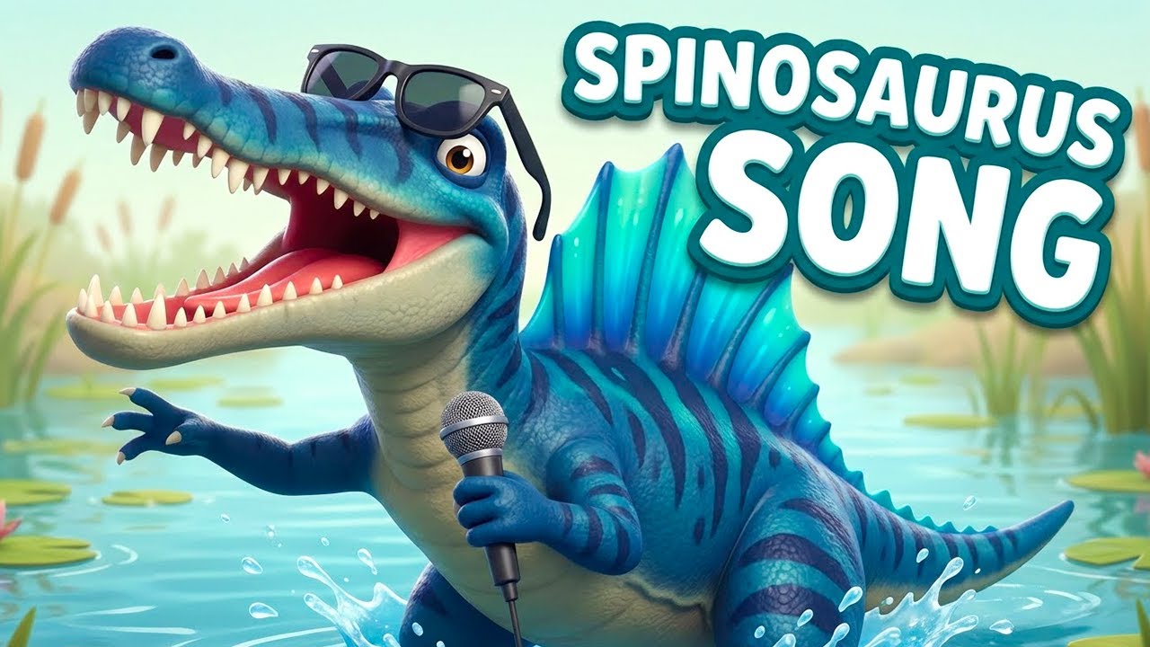 Песенка про спинозавра! | Веселая песенка про динозавров для дошкольников | Rexy Rhymes