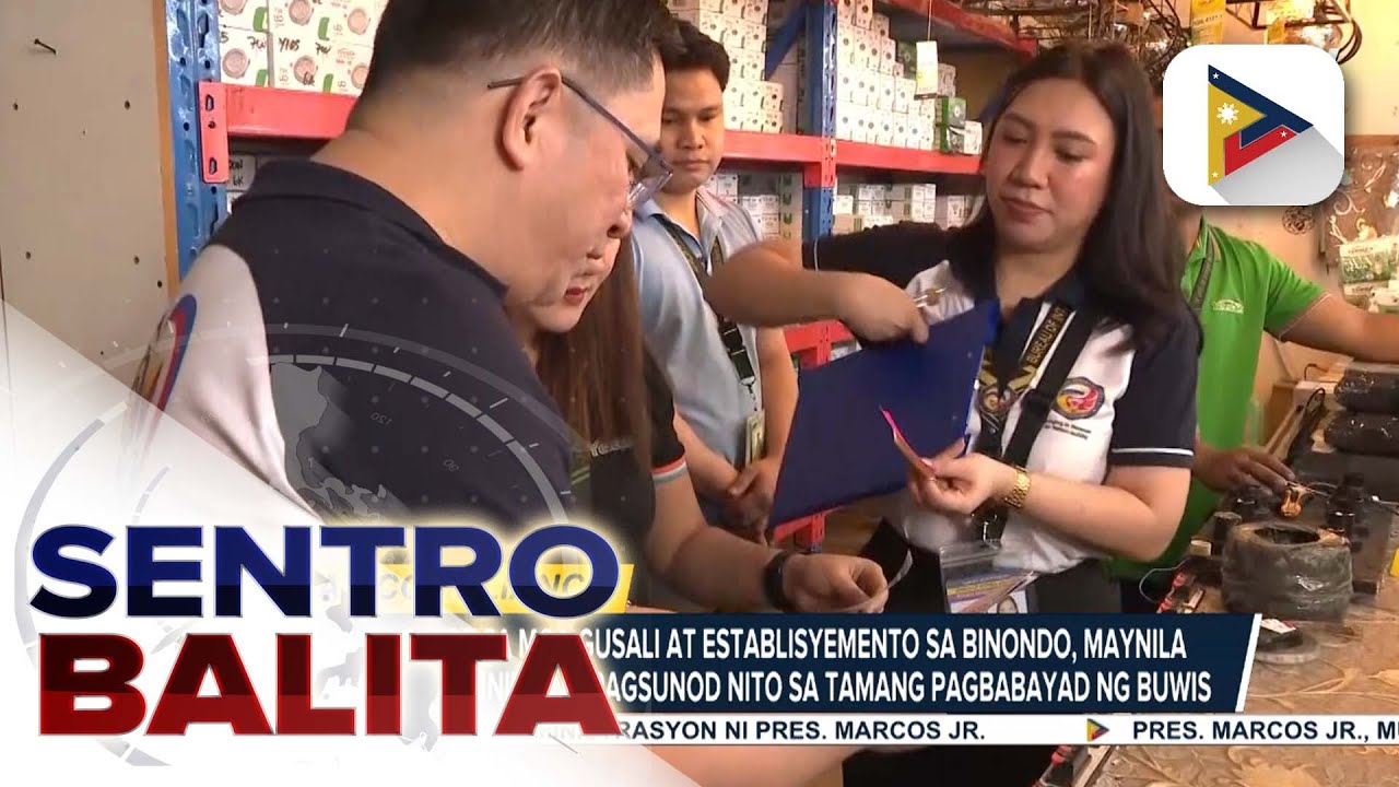Business establishments sa Binondo, Manila, ininspeksyon ng BIR kaugnay sa kanilang tax...