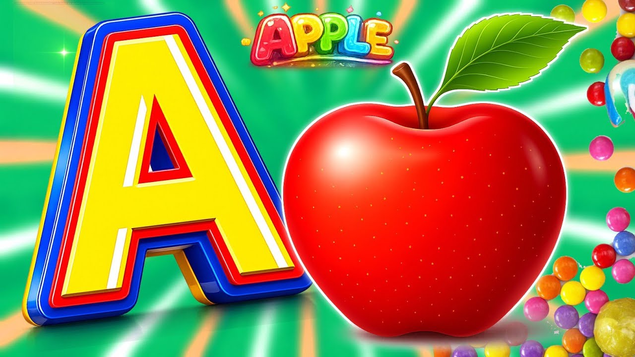 Learn ABC Phonics Song | Learn Alphabet A to Z with Words & Sounds | Kids Learning Video