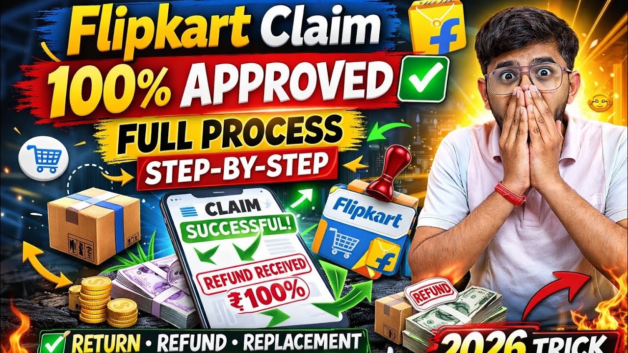 Flipkart Claim Kaise Kare? 🤯 100% Approval Trick 2026