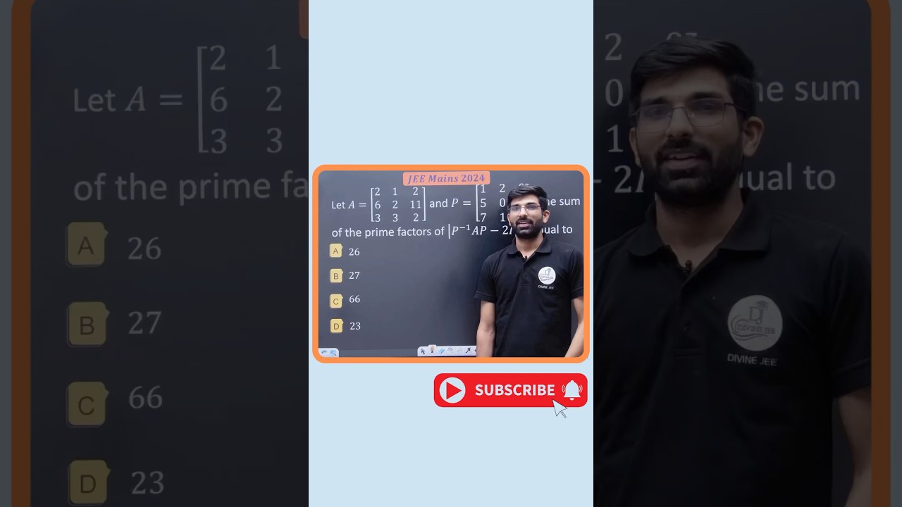 🎯JEE Mains Matrix PYQs in Minutes! 🔥 | Must-Know Tips for Success 🚀#matrix #jeemains #jee