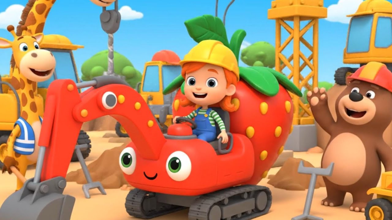 Wheels on the Excavator 🚧 | Playful Remix for Truck-Loving Kids