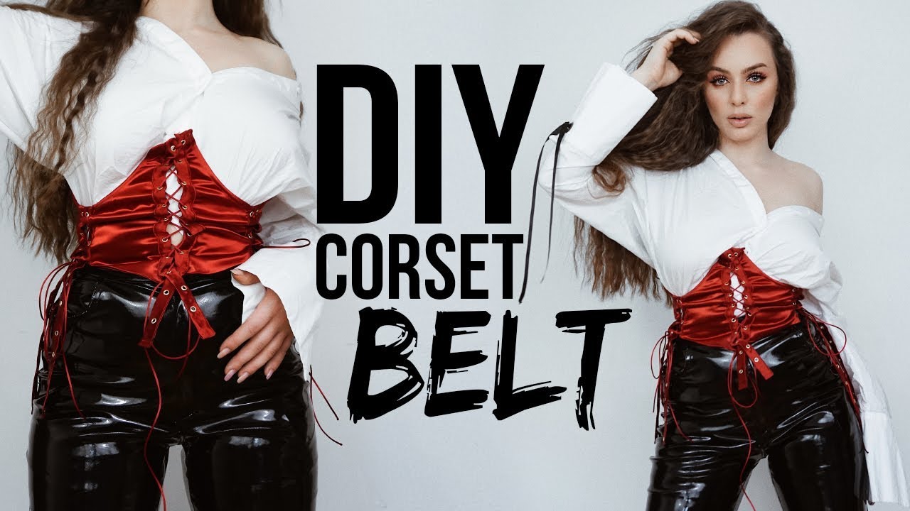 DIY lace up corset belt  | Tijana Arsenijevic