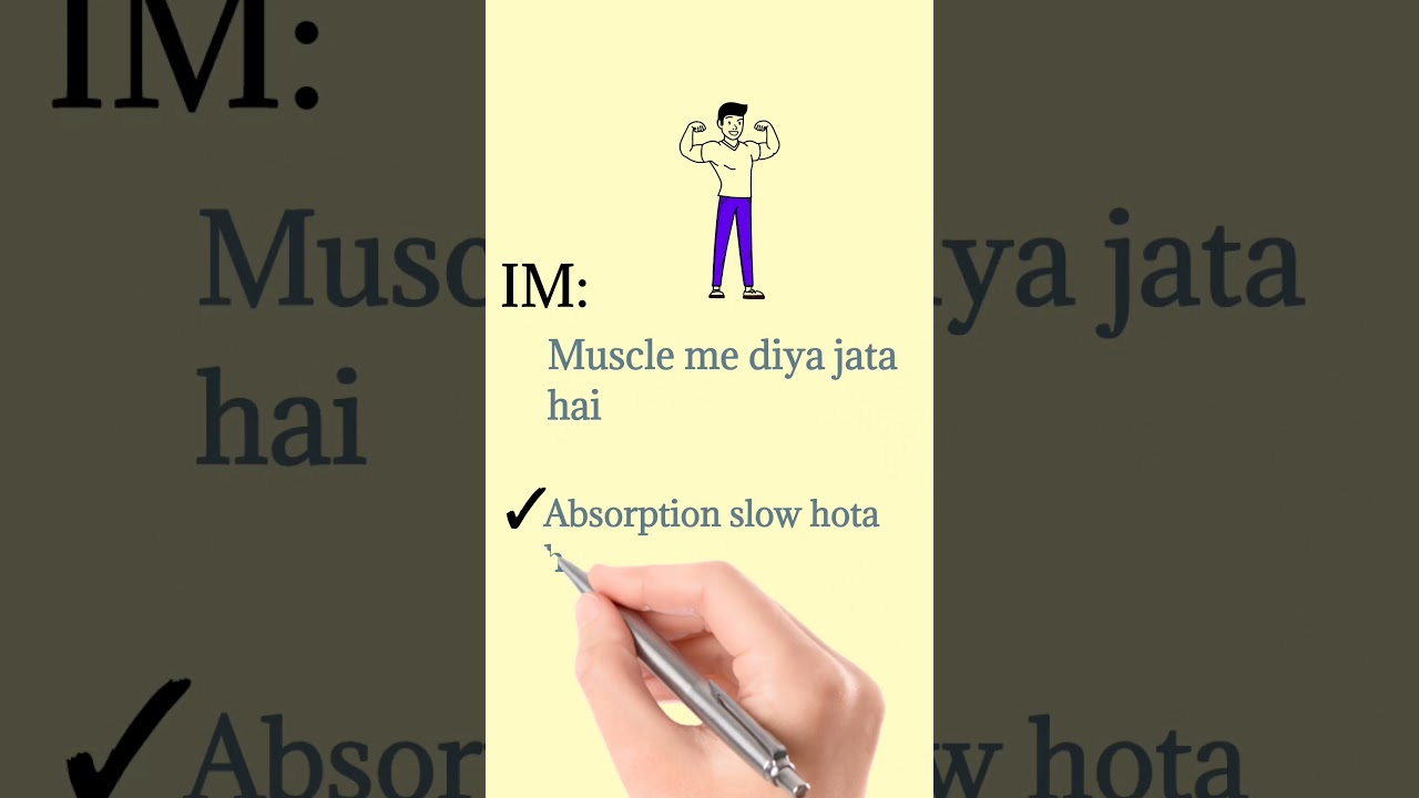 IV vs IM injection💉 difference?
