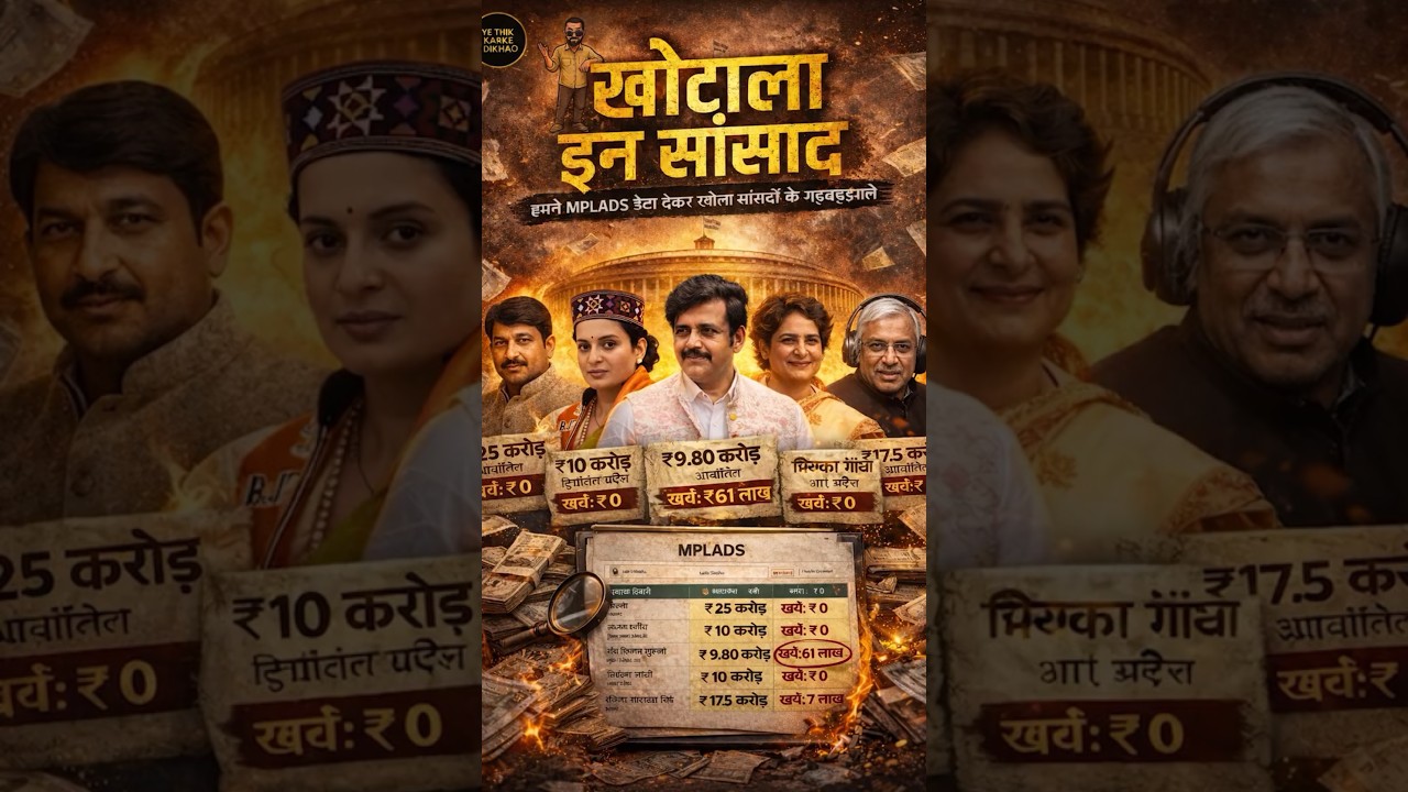 MPLADS Fund Ka Sach? ₹25 Crore&hellip; Kharch ₹0! #MPLADS #Shorts #RealityCheck