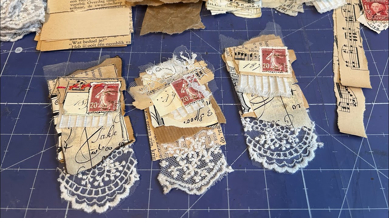 Scrappy Paper/Lace Snippets for Journals!