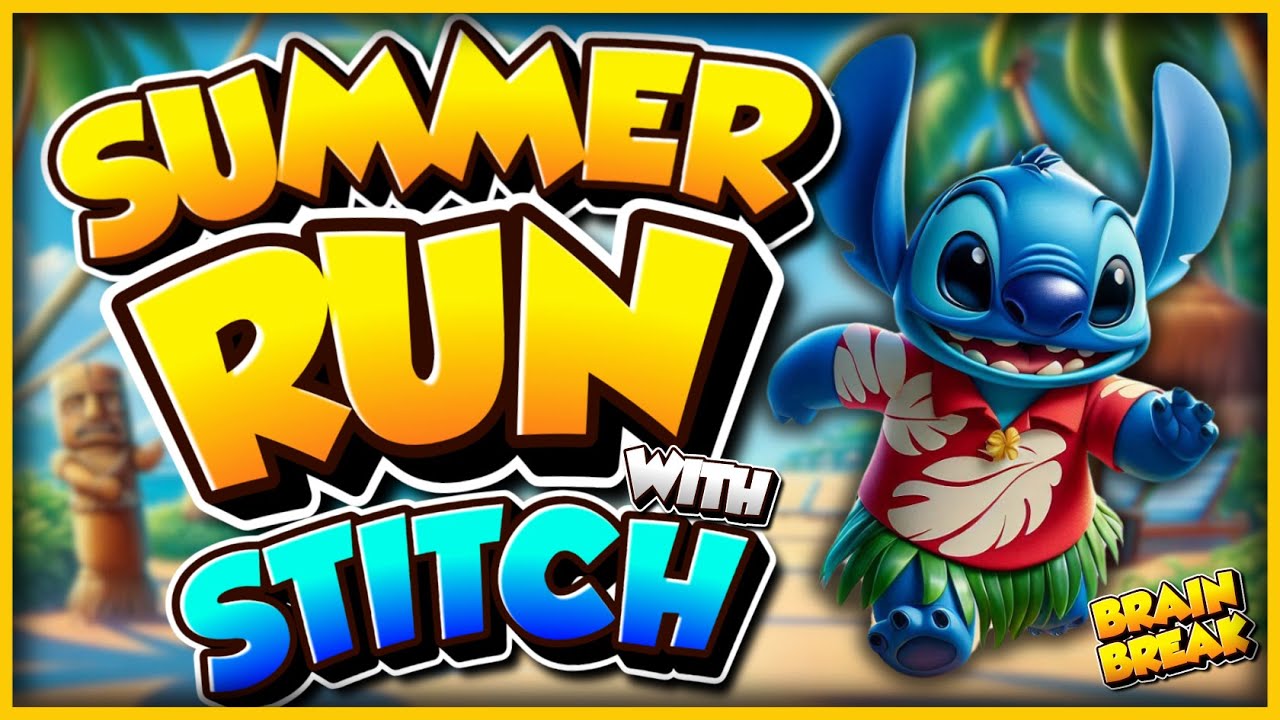☀️ Summer Run! Ft. Stitch ☀️ Summer Brain Break ☀️ Just Dance ☀️ Danny Go Noodle ☀️ Freeze Dance