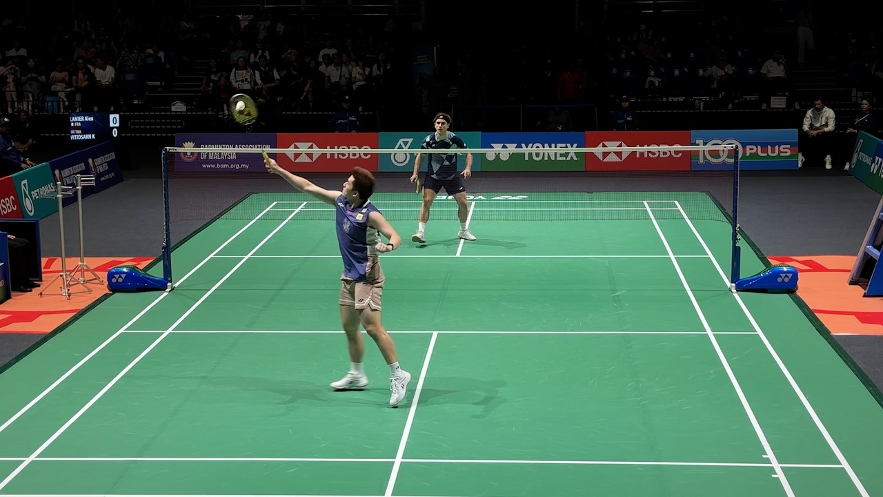 【Nice Angle】Kunlavut Vitidsarn vs Alex Lanier Malaysia Open 2026