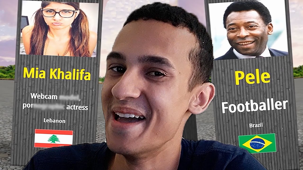A pessoa mais famosa de cada país no mundo