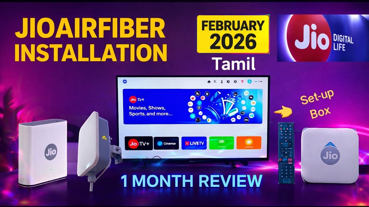 💢Jio AirFiber Setup Tamil 🔥Full Installation, Plans &Speed Test | Real Review 2026 || #jioairfiber 