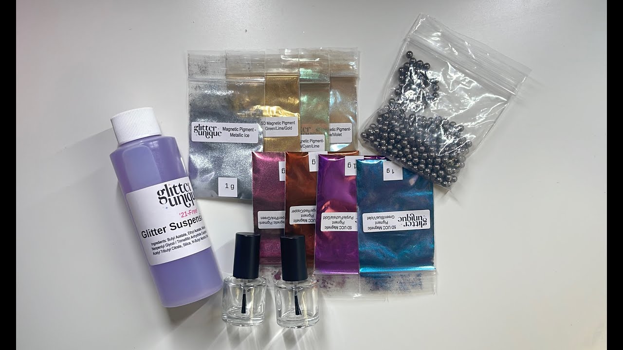 Swatching Magnetic Pigments from Glitter Unique