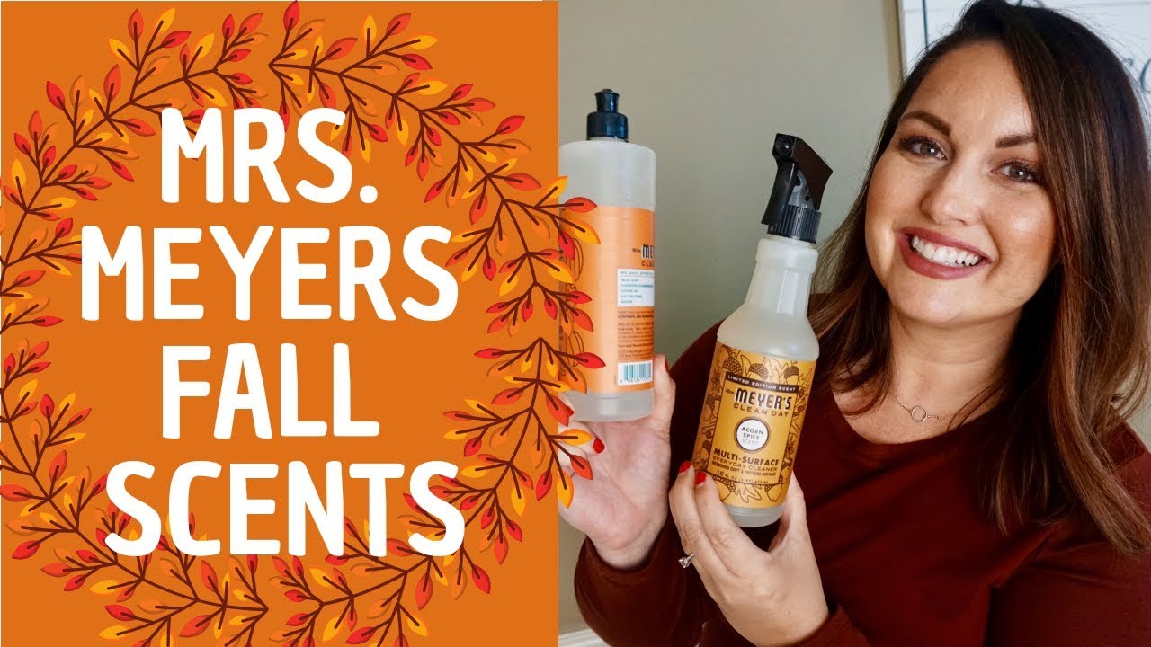 🍂 FALL CLEANING PRODUCTS BY MRS. MEYERS  🍂 SPICED PUMPKIN, APPLE CIDER, ACORN SPICE, MUM
