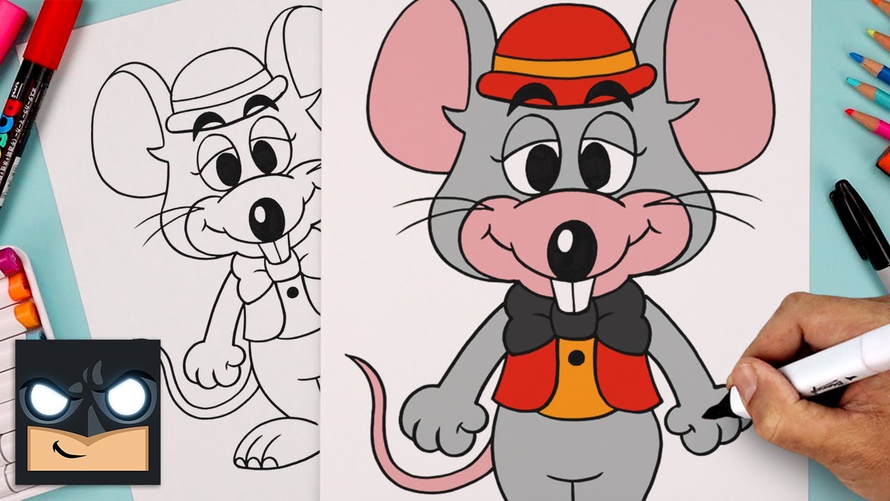 How To Draw Chuck E Cheese | Showtime Theater