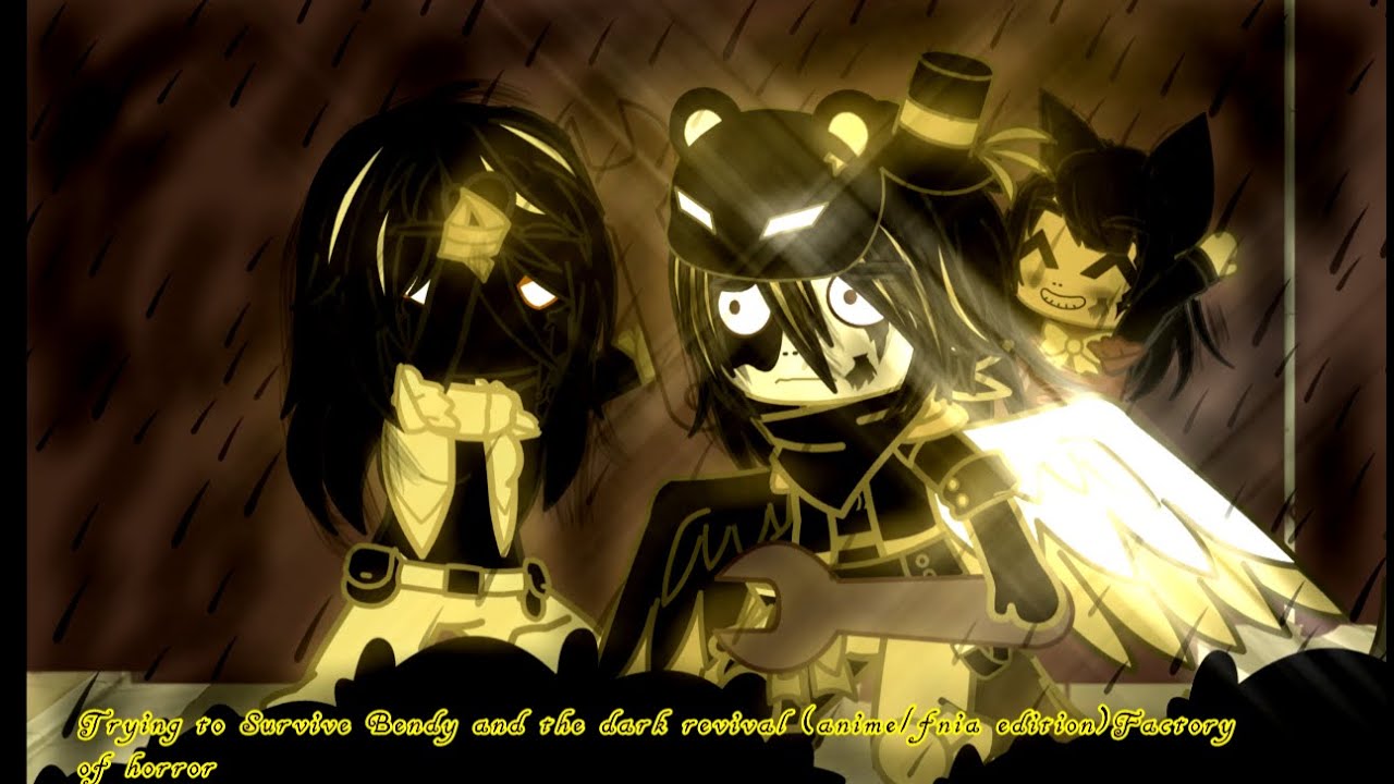 Trying to Survive Bendy and the dark revival (anime/fnia edition)Ep4:factory of horrors |Gacha Fnia
