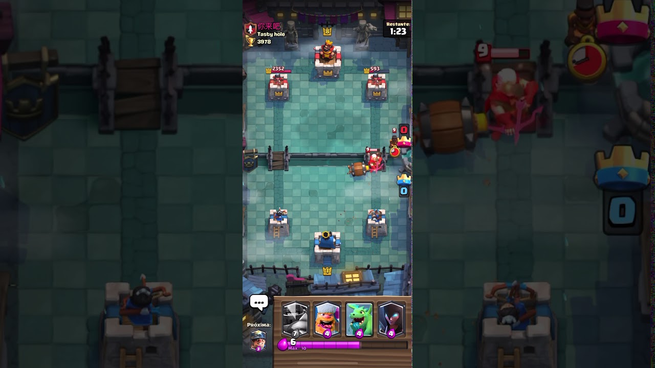 Reaching 4000 trophies at lvl 1 - Clash Royale