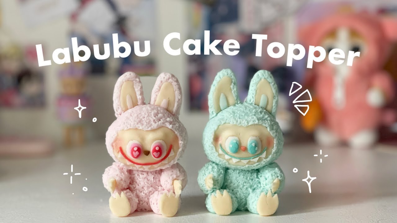 Labubu | How to make a Labubu cake topper (with weight) | Fondant cake topper | Labubu Viral