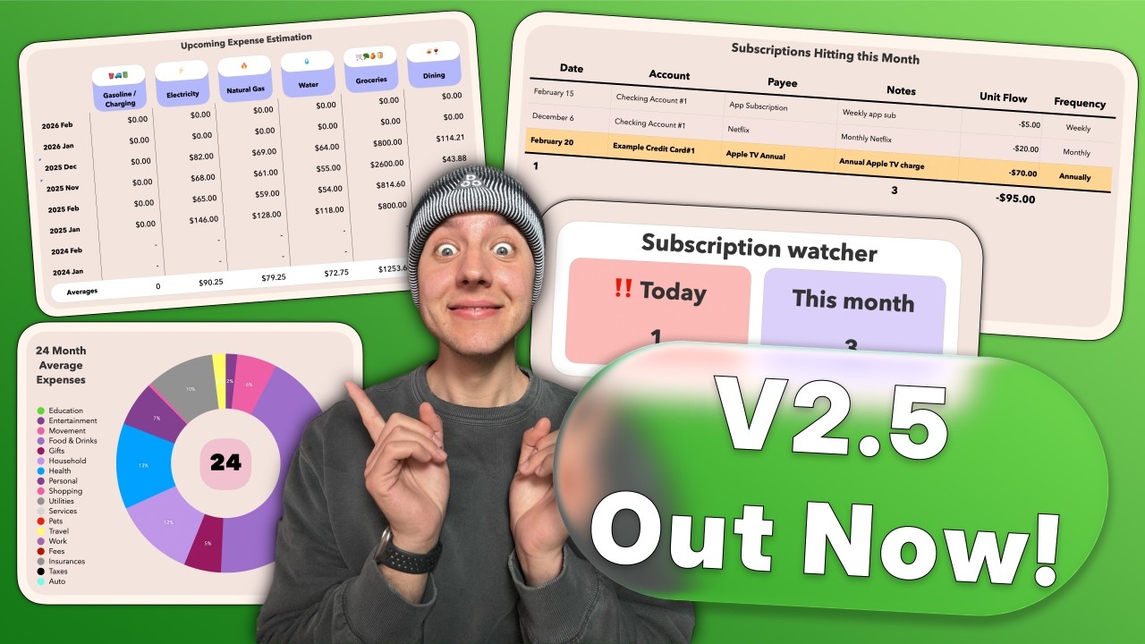 How to use Apple Numbers and Apple Shortcuts to Manage your finances  - Update 2.5 (HDR)