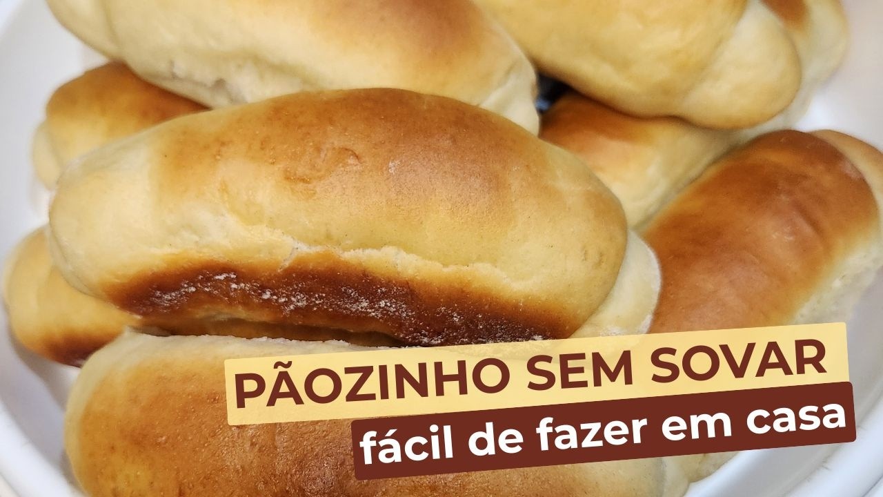 PÃO NUVEM SEM SOVAR - Pão macio e fofinho