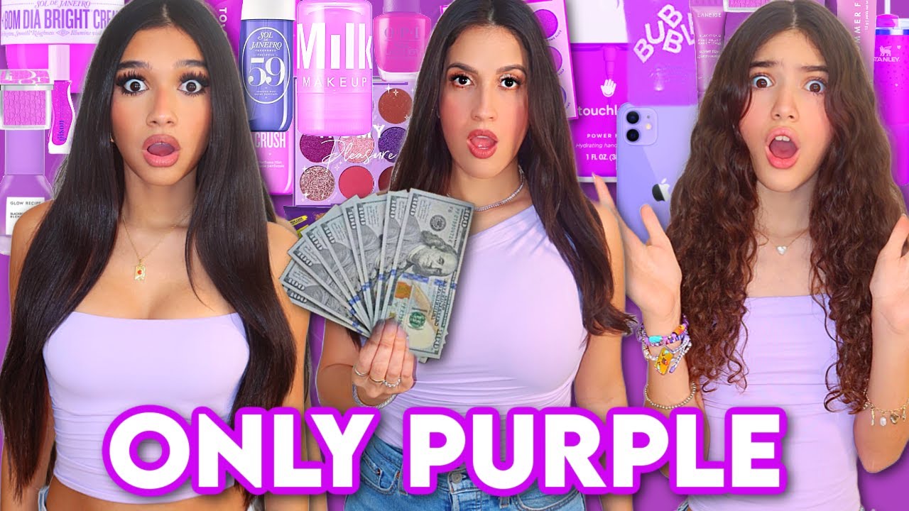 NO BUDGET SHOPPING IN ONLY PURPLE💜
