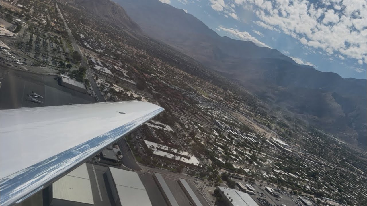 Cessna Citation Sovereign Takeoff Palm Springs Intl. (KPSP)