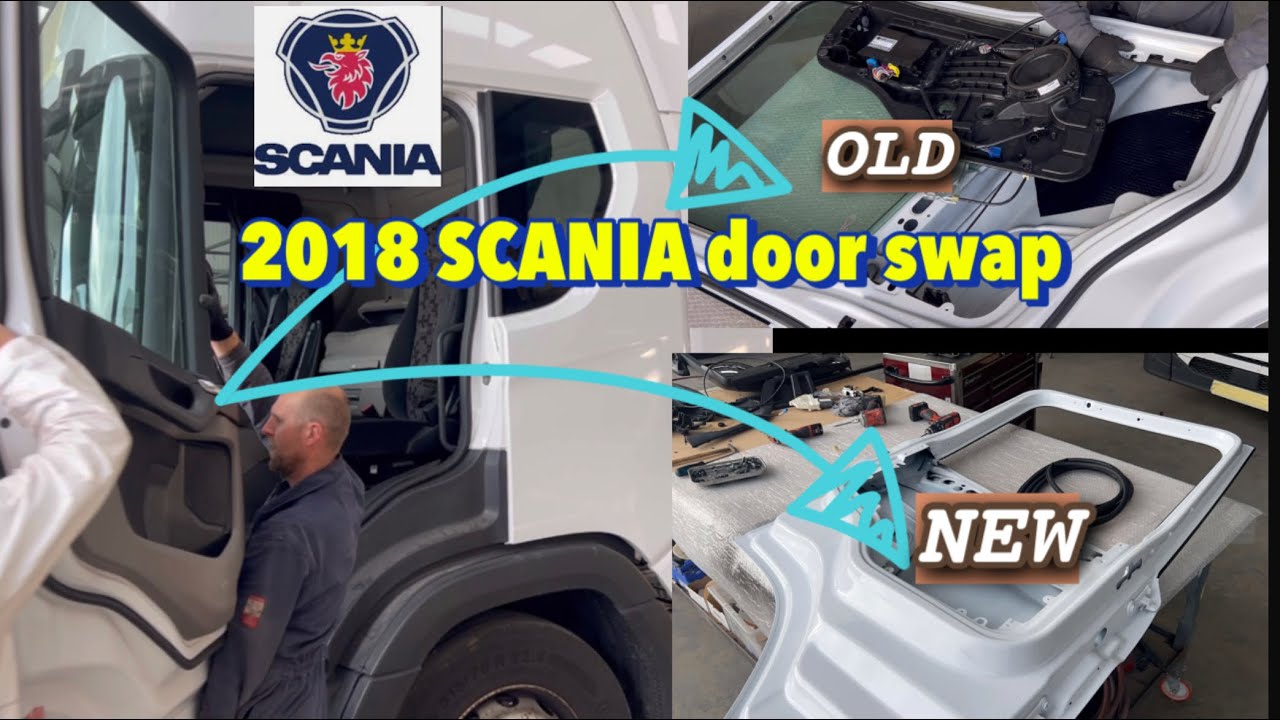 How to change 2018 SCANIA door like a Pro! Scania door swap . How to step by step.