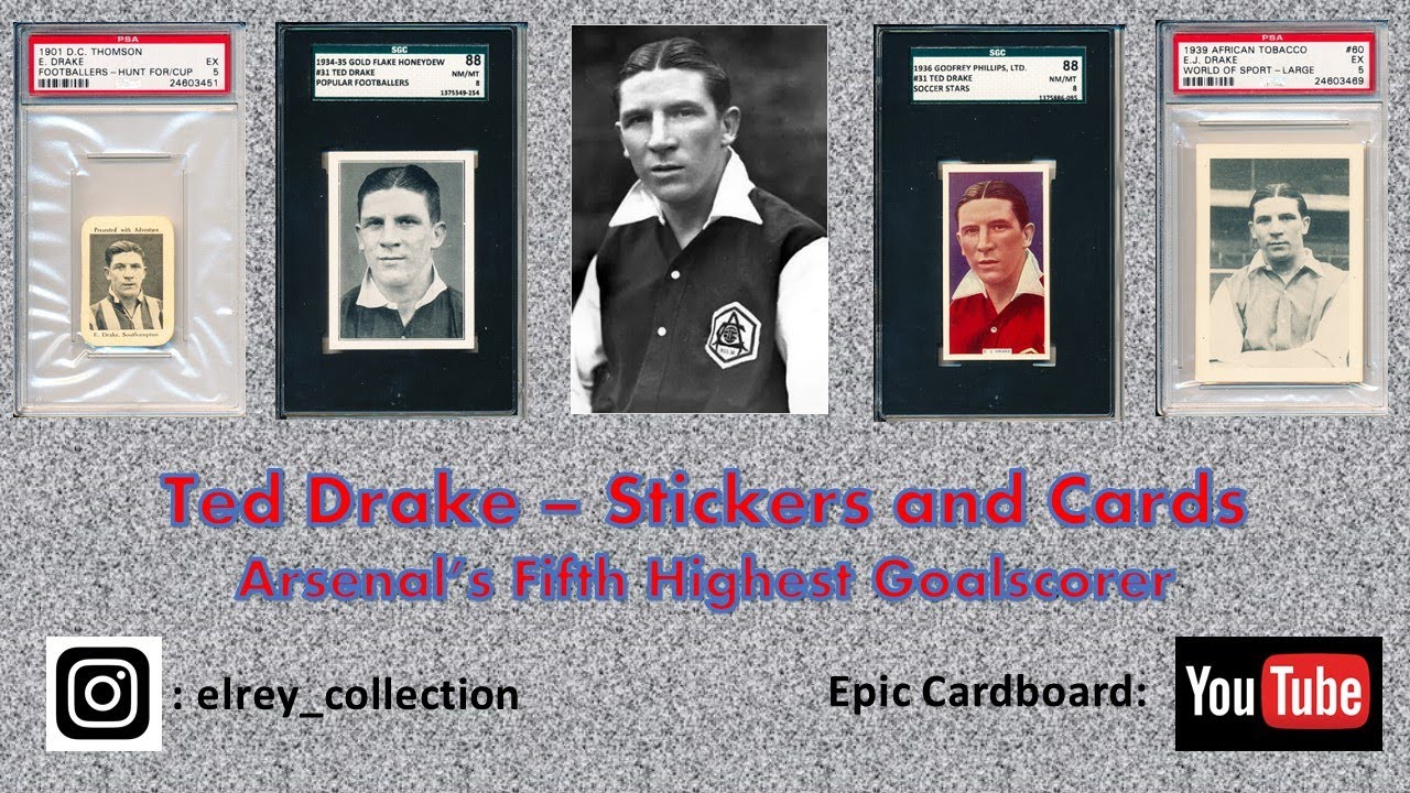 Ted Drake - Arsenal Great - Cards and Stickers