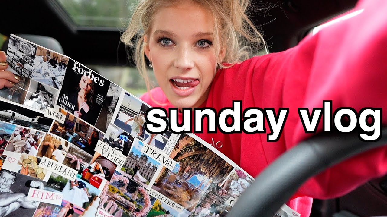 morning routine + vision board with my boyfriend | a sunday vlog