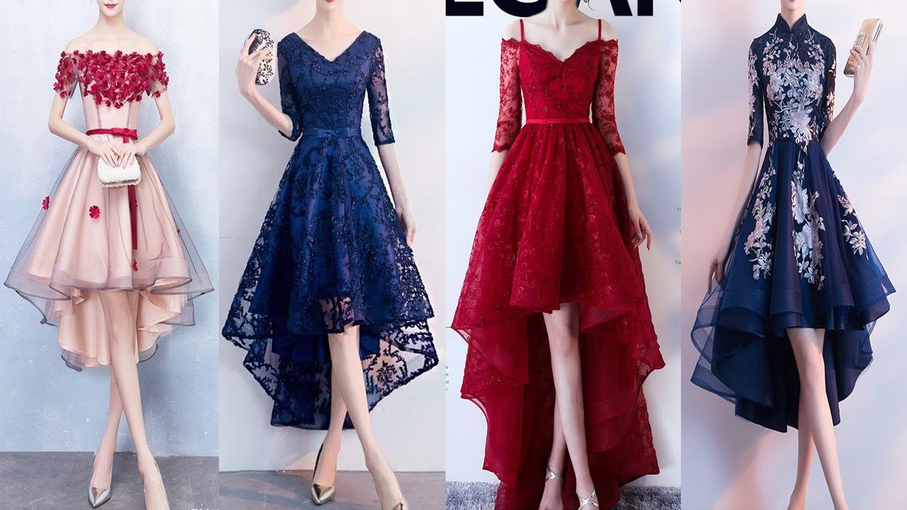 Elegant High Low Prom Dresses Designs Ideas || Party Frock Designs Ideas