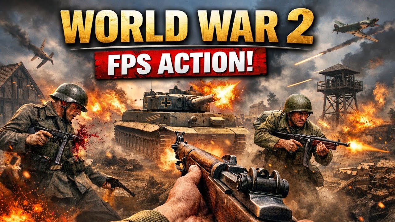 🔴 LIVE: World War 2 FPS | Intense Frontline Combat | fps gameplay |Live 