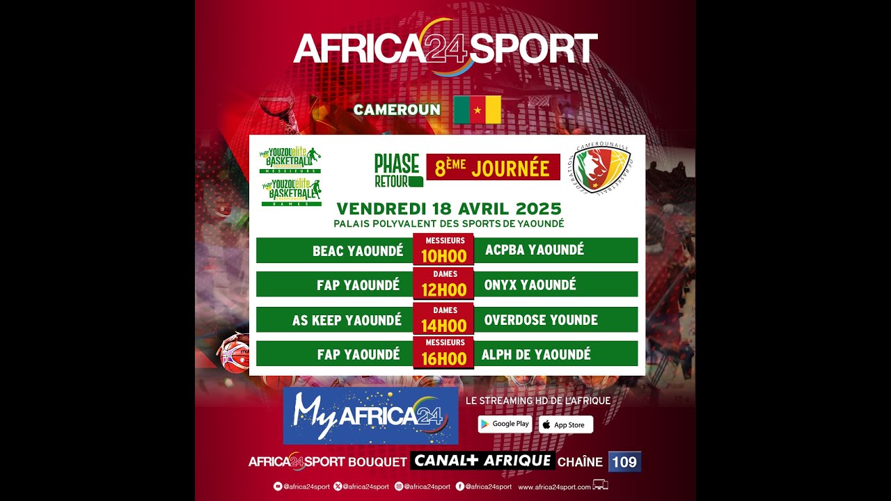 🔴 En direct - #Basketball- 5ème regroupement du championnat basketball Dames et Messieurs - #Yaoundé