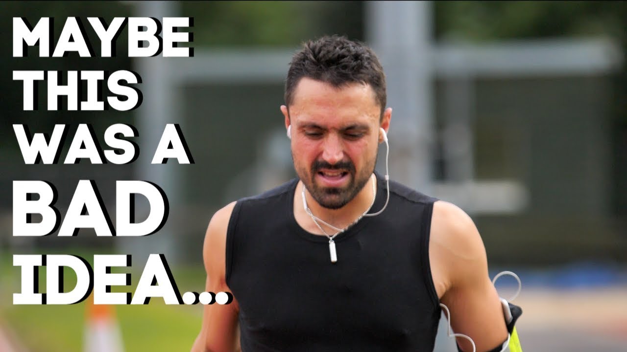 Running a marathon without training.