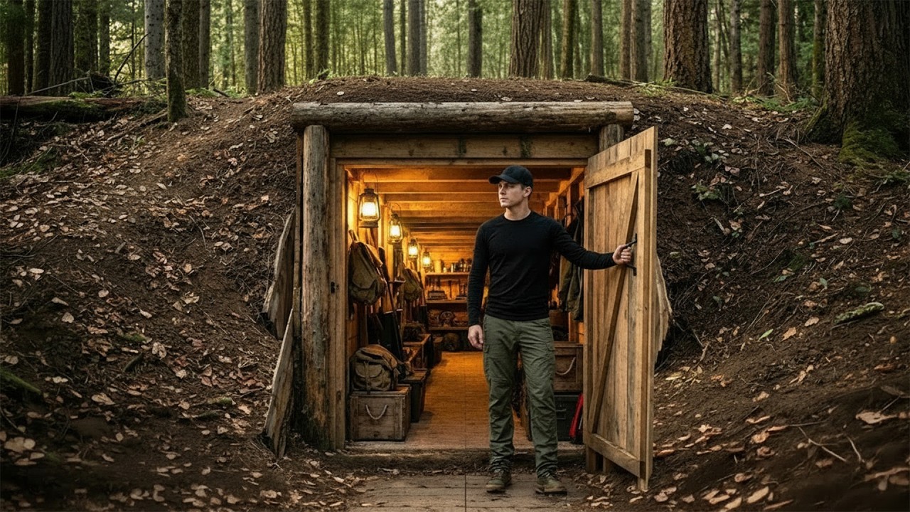 Creating a Secret Underground Bunker in the Forest 🌲 Ultimate Survival Shelter Build