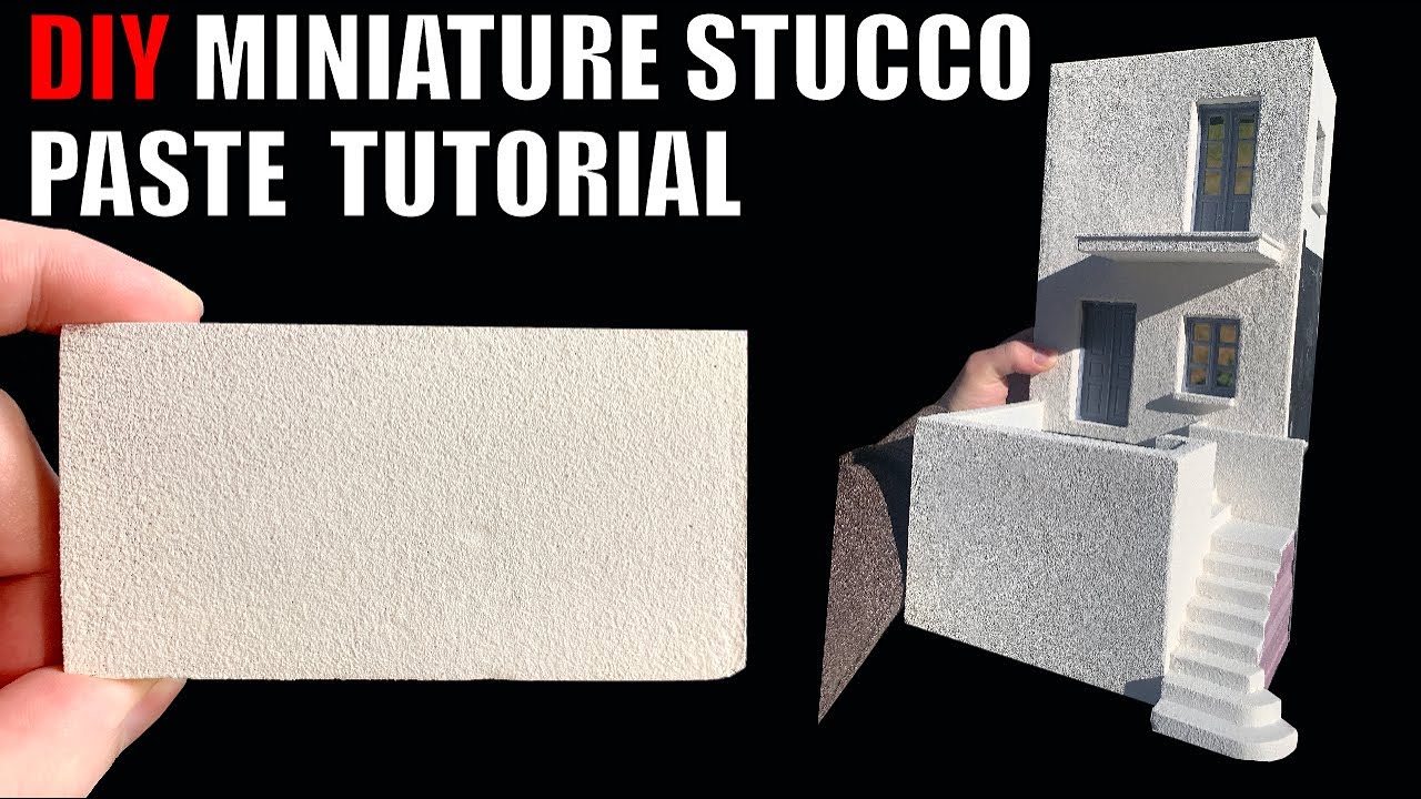 DIY - How to Make Realistic Stucco Texture Paste for Dioramas